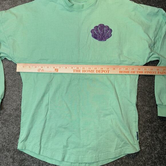Disney Parks Spirit Jersey Walt Disney Land Resort Ariel Shell Green Adult SZ XS - Picture 4 of 11